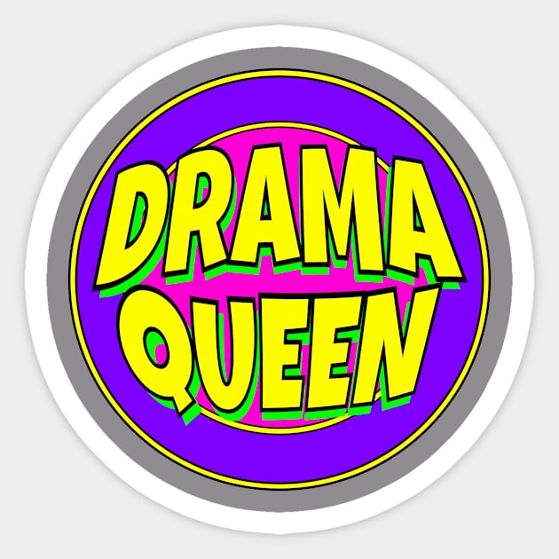 Drama Queen Sticker by Retro-Matic